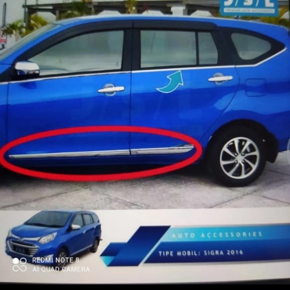 Lis Body Mobil Calya Sigra Warna Crume