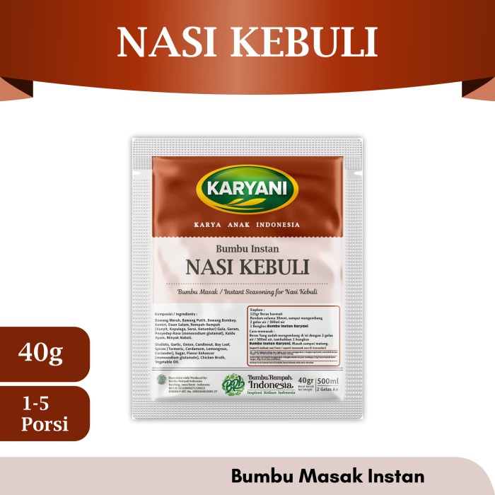 

EJ311 Bumbu Instan Karyani Nasi Kebuli GRATIS ONGKIR