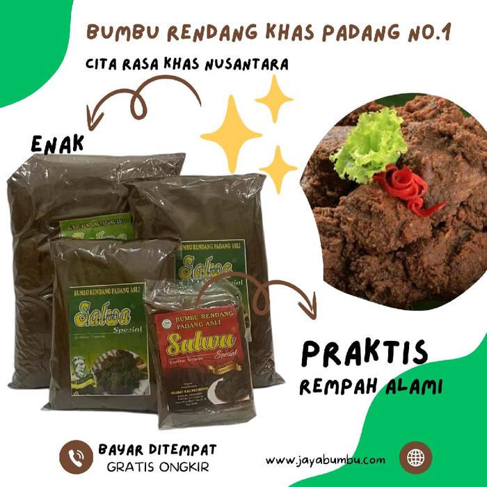 

LE985 JAYABUMBU - Bumbu Rendang Padang Rempah Asli Minang No.1 Terbaik Kemasan 250gr 500grm 1kg