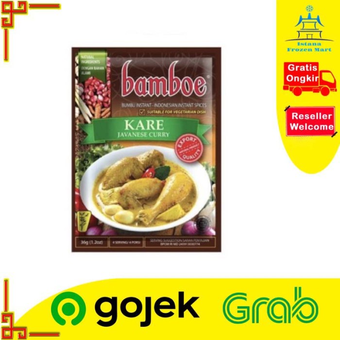

QF907 Bumbu Kare BAMBOE Bumbu Masak Instan 36 GR DISKON