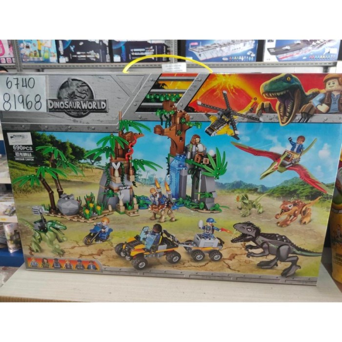 PREMIUM BRICKS CHAOBAO 6740 DINOSAUR WORLD EDUKASI ANAK BRICK DINOSAURUS