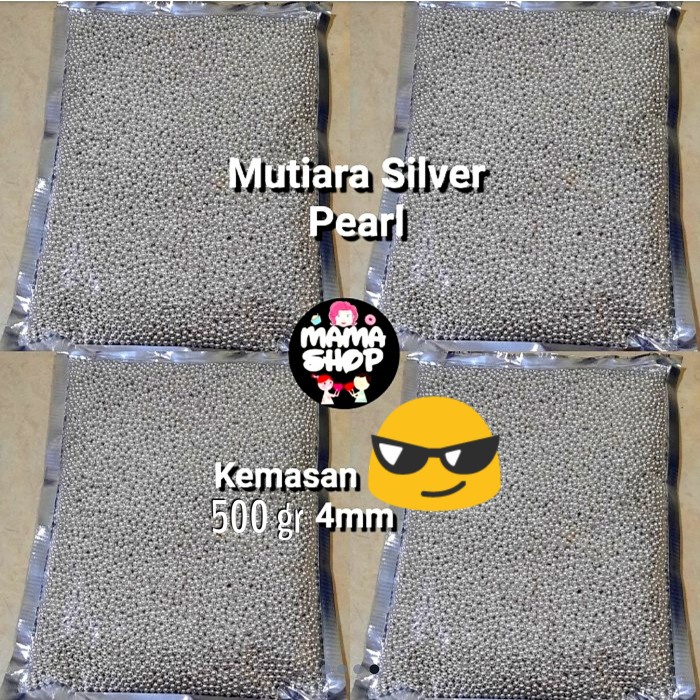 

500gr Sprinkle Mutiara Gold Silver Pearl Trimit Permen Hiasan Kue