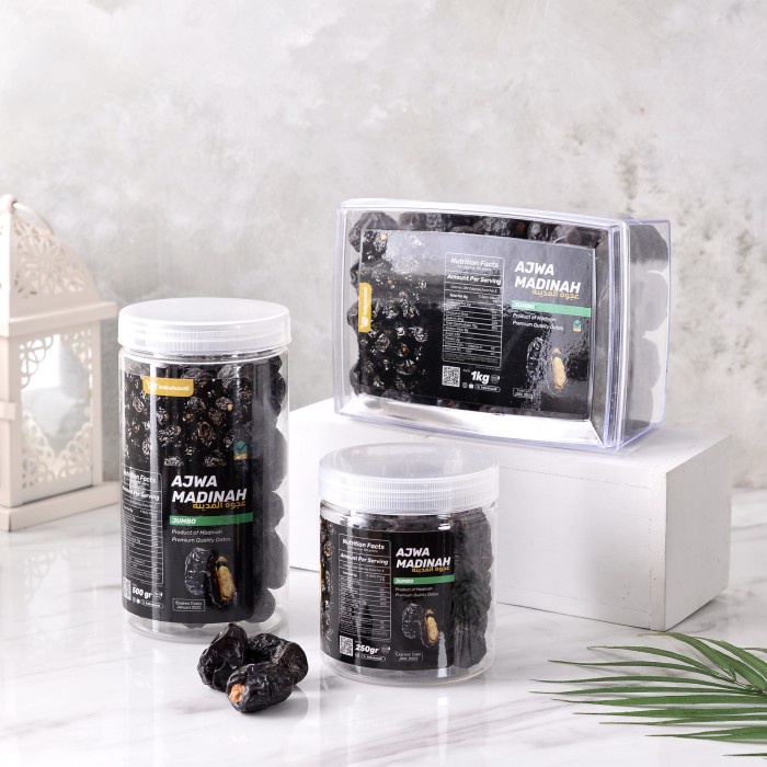 

Lezat- Kurma Ajwa Jumbo Madinah Premium VIP Kurma Nabi Asli 100% High Quality