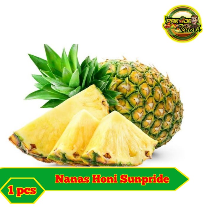 

Lezat- NANAS HONI JUMBO / NANAS MADU SUNPRIDE jual per pcs