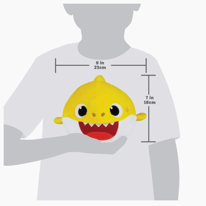 Pinkfong Baby Shark Sing And Snuggle Doll Original / Boneka Baby Shark