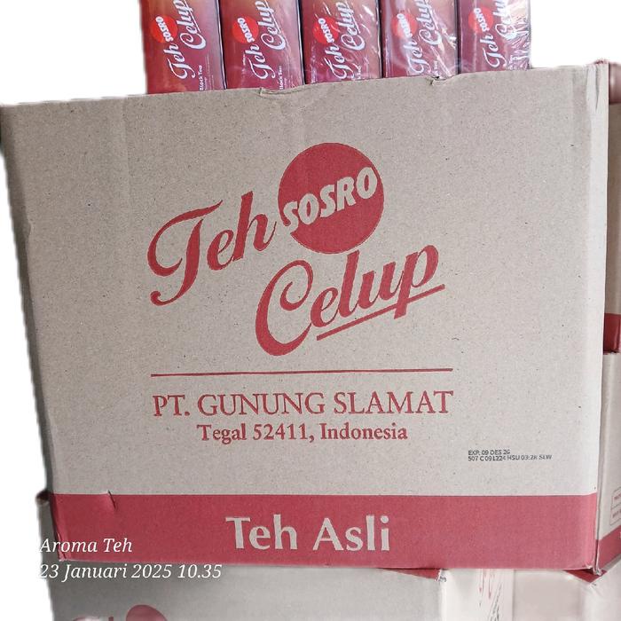 

Teh Sosro Celup 1 Dus isi 50 Box - 25 Kantong