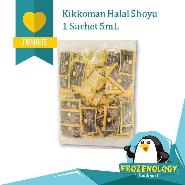 

Lezat- Kikkoman HALAL Shoyu Soy Sauce Kecap Asin Sushi Sashimi Sachet 5 mL