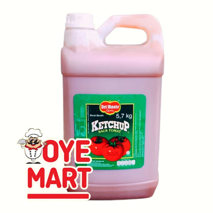 

Lezat- DELMONTE TOMATO SAUCE GALON 5,7KG SAUS TOMAT JERIGEN