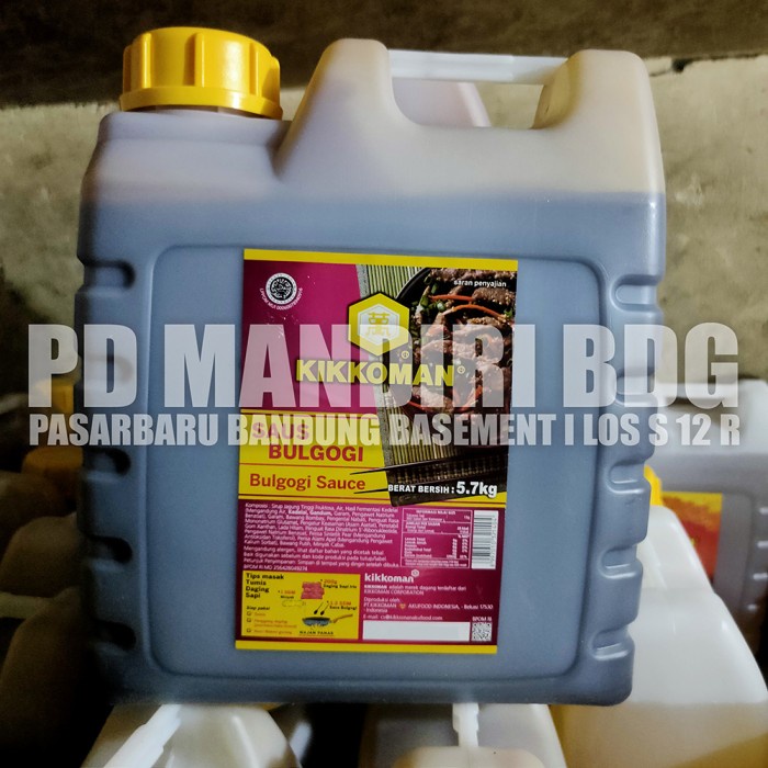 

Lezat- KIKKOMAN SAUS BULGOGI 5.7 KG / 5,7 KG / Sauce / Jerigen / HALAL