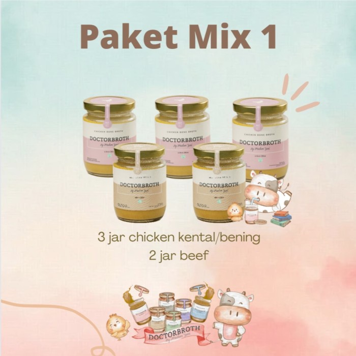 

Lezat- Doctor Broth Mix Chicken & Beef Broth