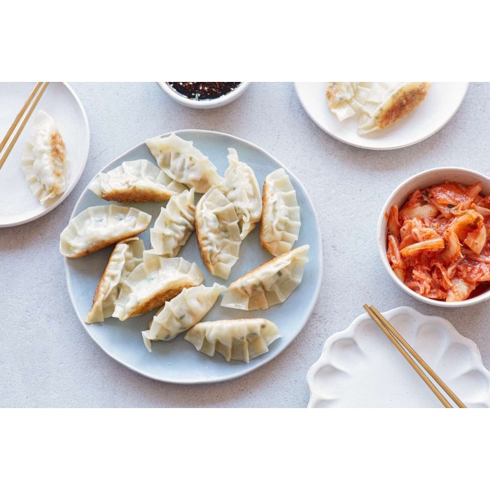 

Bibigo Mandu Ayam 400gr Halal Cj Pangsit Gyoza khas Korea isi Daging Ayam Frozen Food
