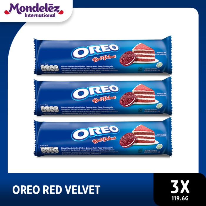 

Oreo Biskuit Red Velvet 119.6g - 3 Pack