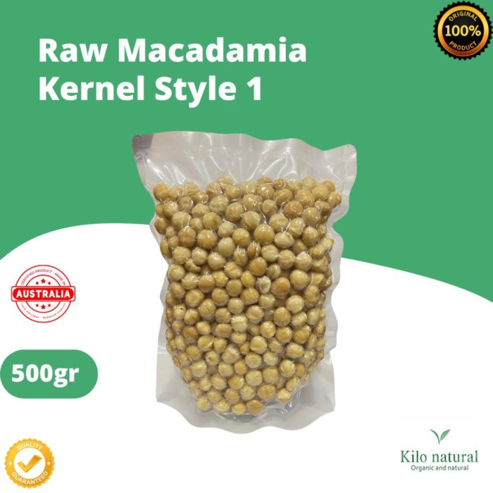 

Raw Macadamia Whole Kernel Style 1 - 500gr / Macadamia Mentah Kernel Style 1 - 500gram