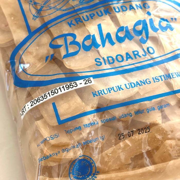 

(GoodSeller) Kerupuk Udang Mentah PL Rajangan Bahagia 500g