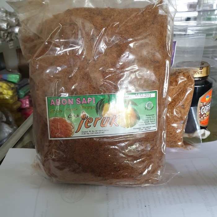 

(GoodSeller) Abon Sapi Asli Cap Jeruk Boyolali 1 kg Halal