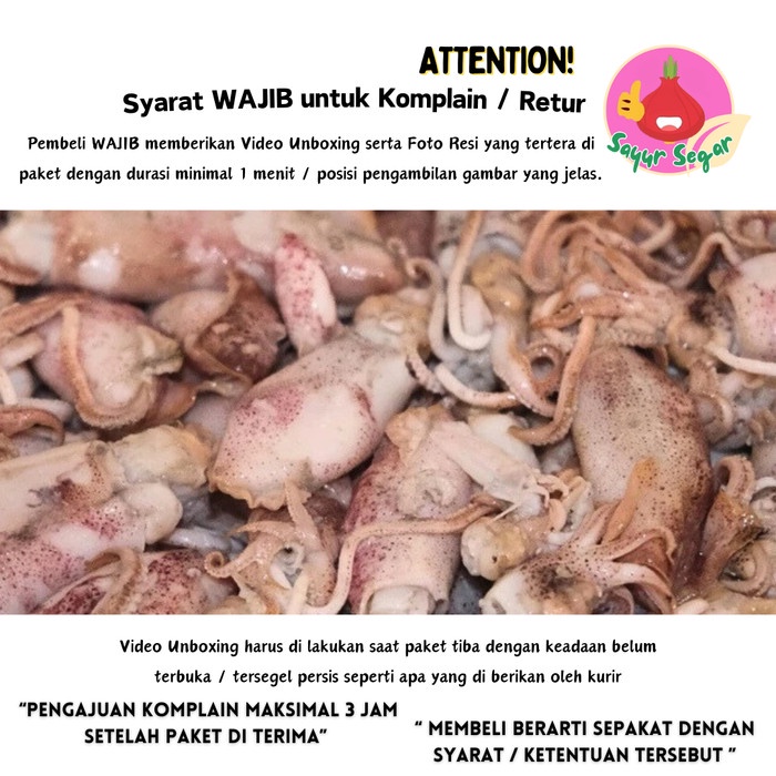 

Cumi Asin 250gr - Bawang