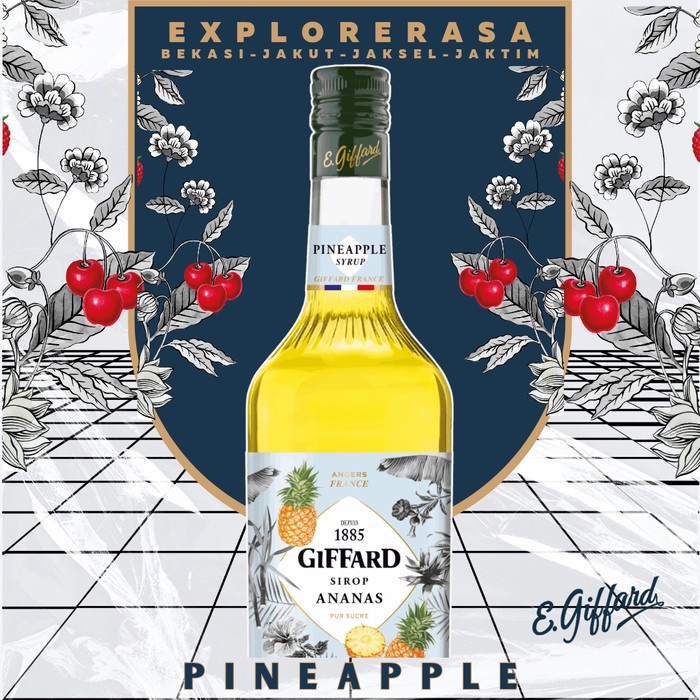 

Giffard syrup Pineapple flavour 1L Sirup giffard nanas 1liter