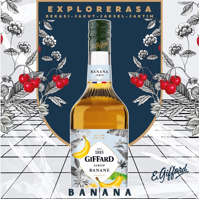 

Giffard syrup Banana 1L Sirup giffard pisang 1 liter