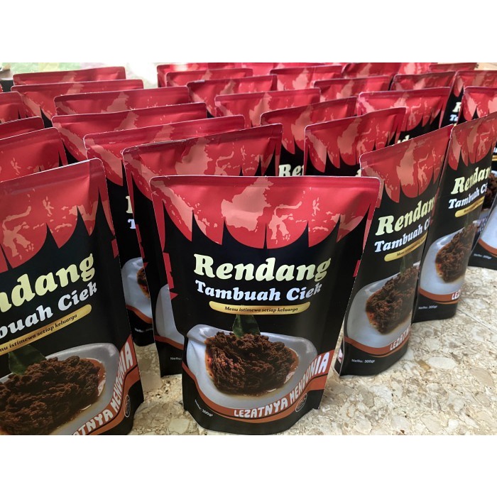

(GoodSeller) Rendang PADANG Enak (Lamak Bana) MURMER 300GR "Rendang Tambuah Ciek