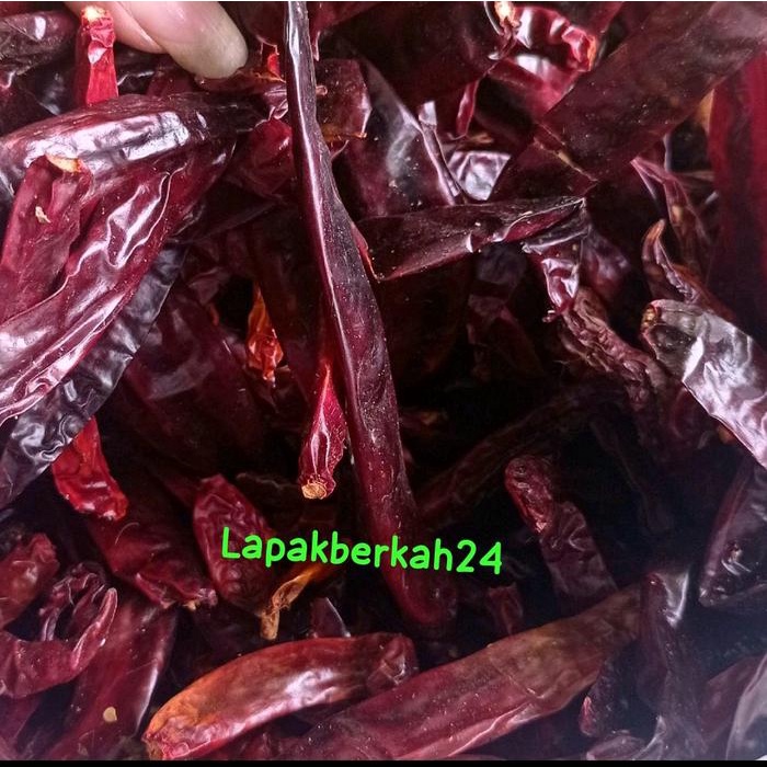 

Lezat- 1kg CABE MERAH BESAR KERING CABE INFOR INDIA KUALITAS BAGUS Alami Food Cabai