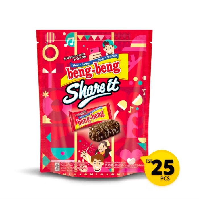 

BENG BENG SHARE IT BIG isi 30 pcs x 9 gram cokelat kelapa