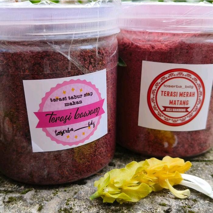 

Lezat- bumbu terasi Jumbo toserba bahan Alami Merah