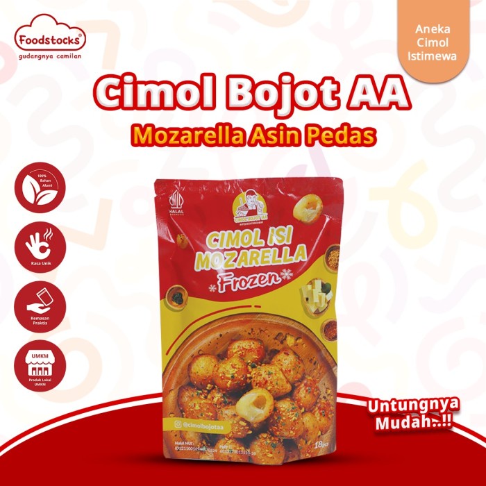Cimol Bojot Aa Mozarella Asin Pedas