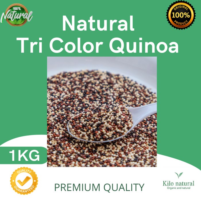 

Natural Tri Color Quinoa 1KG
