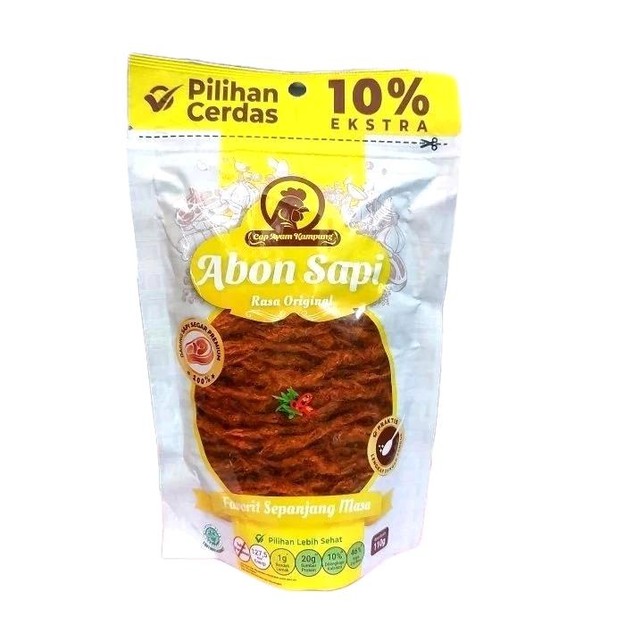 

Abon sapi cap ayam kampung original 110gr