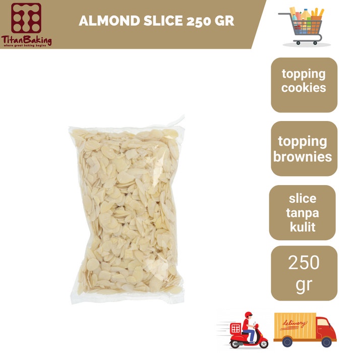 

Almond Slice Kacang Almon Iris Potongan 250 Gram