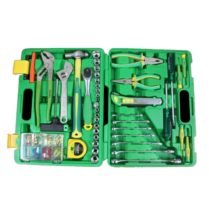 Tekiro Mechanic Tools Set Pvc 60Pcs / Alat Mekanik Tool Kit Set Plastik 60 Pcs / Tool Box Toolkit