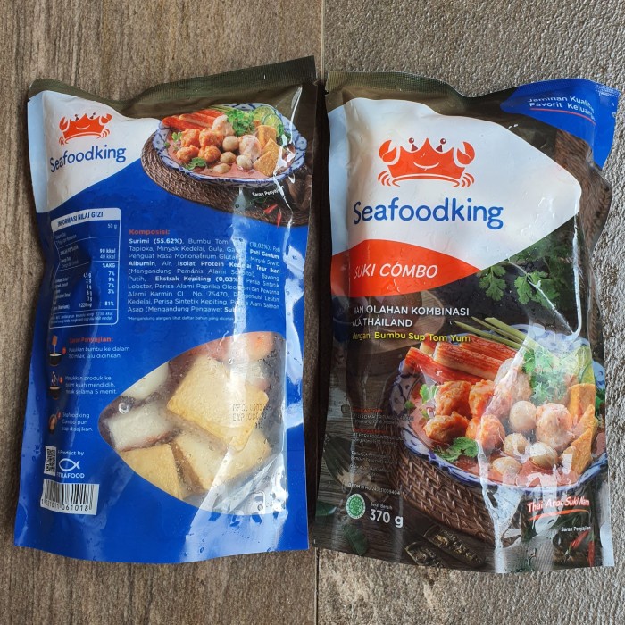 

Lezat- SEAFOODKING SUKI COMBO ALA THAILAND + BUMBU SUP TOM YUM 370g