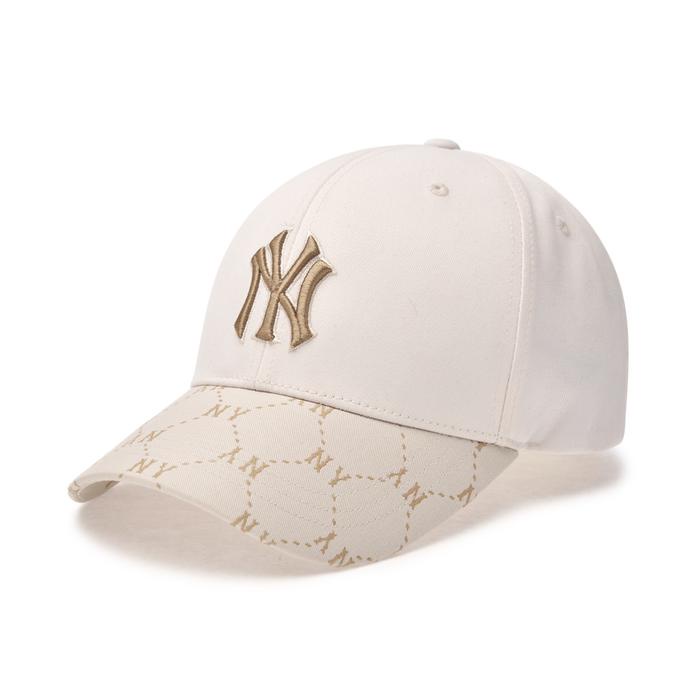 MLB NY Yankees New Dia Monogram Point Structured Ball Cap Cream