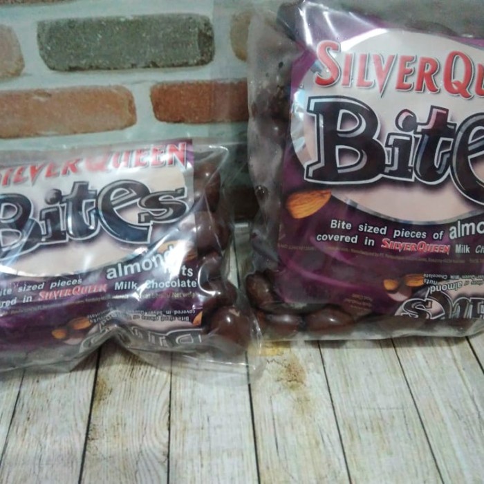 

COKELAT SILVERQUEEN BITES ALMOND MEDE 250GR / COKLAT KILOAN REPACKING