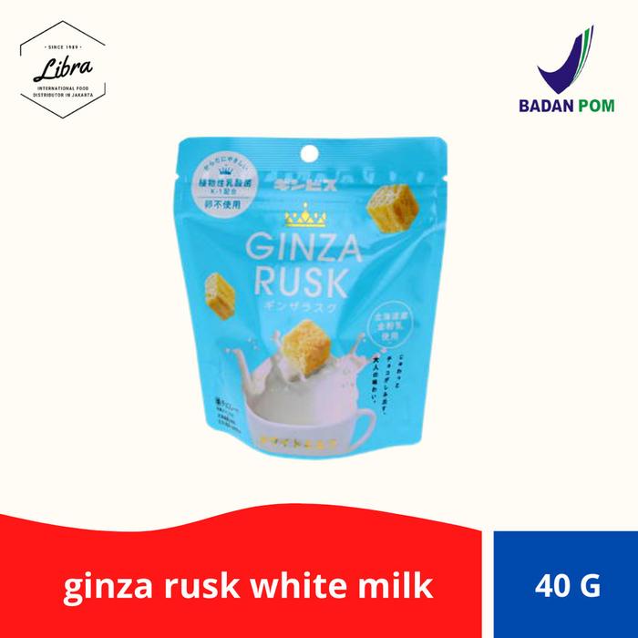 

Ginza Rusk White Milk/Cemilan Kubus Susu 40Gr