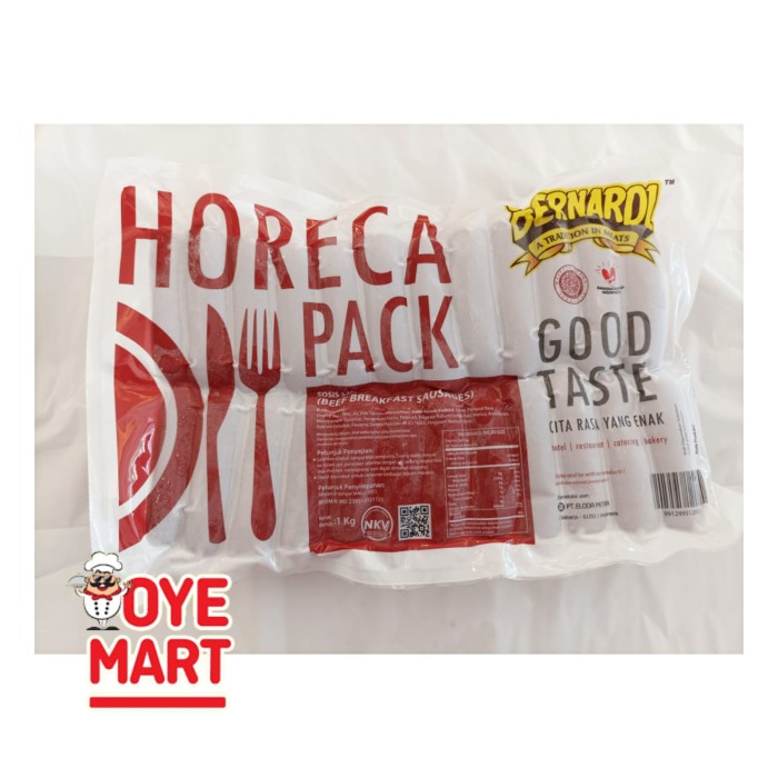 

Lezat- BERNARDI BEEF BREAKFAST 1KG PREMIUM //SOSIS SAPI PREMIUM