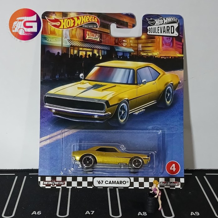 TERBARU HOT WHEELS PREMIUM 67 CAMARO BOULEVARD (OPEN HOOD) - HOTWHEELS READY