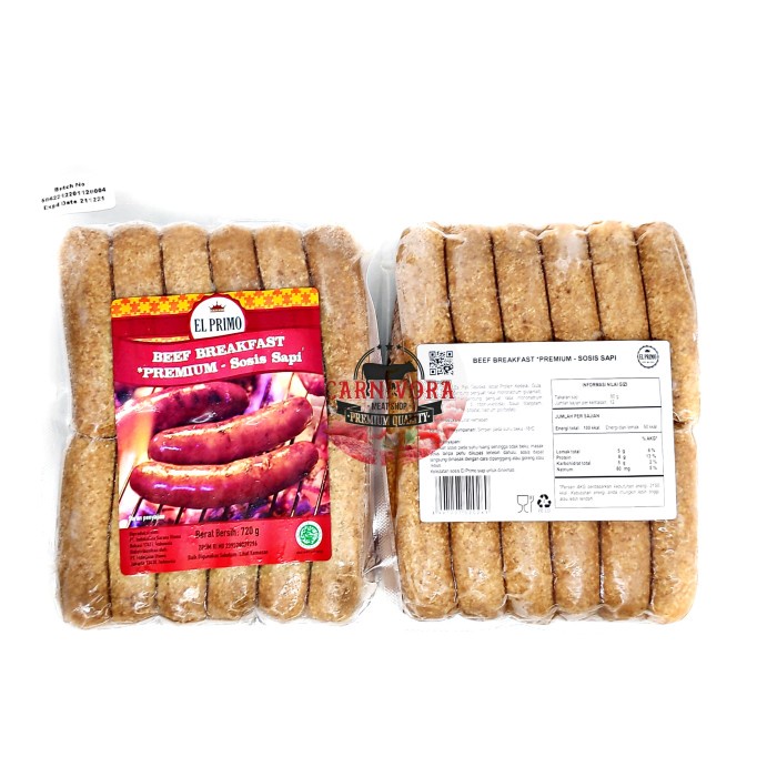 

Lezat- Sosis Daging Sapi Premium "Breakfast" Elprimo
