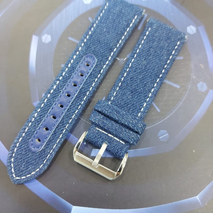 Sale Terbatas Tali Jam Tangan Kulit Jeans/Denim Guess W0040G6