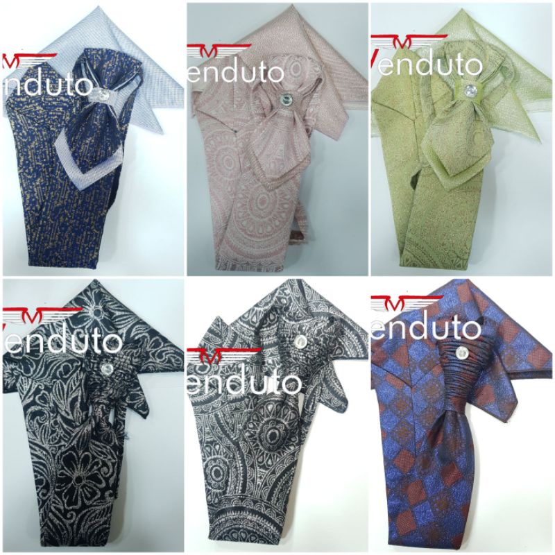TrendyGaya- Dasi pengantin STS / Dasi kerut pengantin / Dasi pengantin pria / Dasi modern pengantin