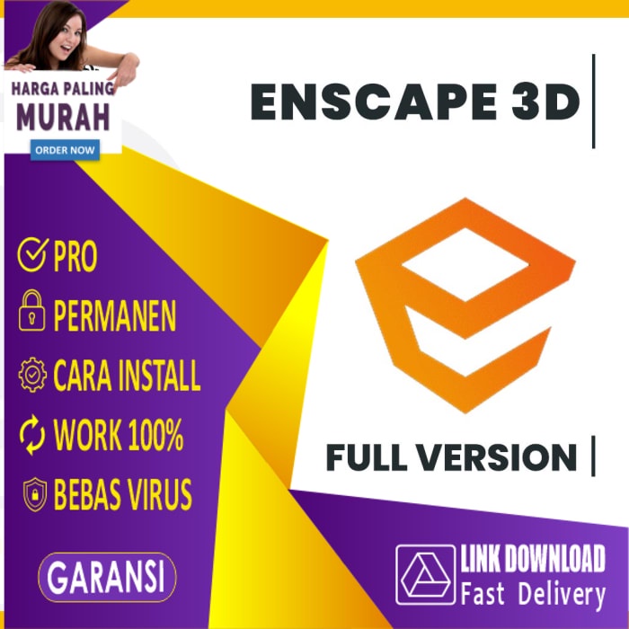 DC - Enscape 3D v4 + Full Assets Library Windows/Mac Permanen