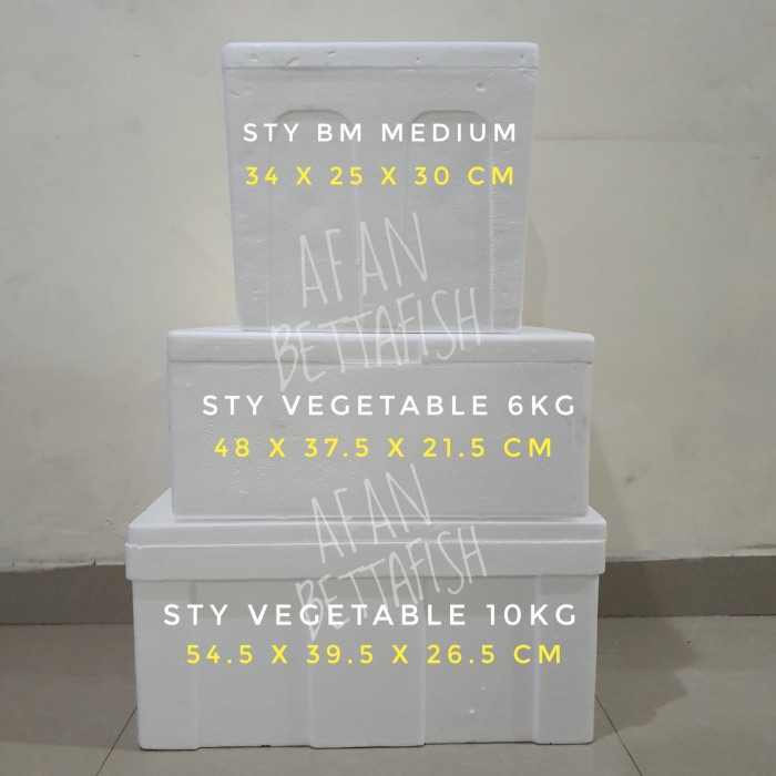 

CUCI GUDANG..!! STYROFOAM BOX BM MEDIUM UK 34 X 25 X 30 CM / STEREFOAM BM MEDIUM
