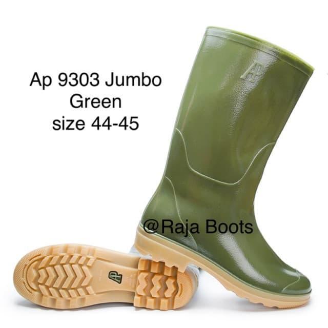 Sepatu Boot Ap 9303 Jumbo Green size 44-45