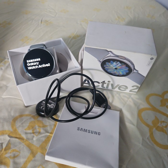 Preloved Samsung Active 2 smart watch 44mm galaxy silver grey murah jam tangan pria second bekas *