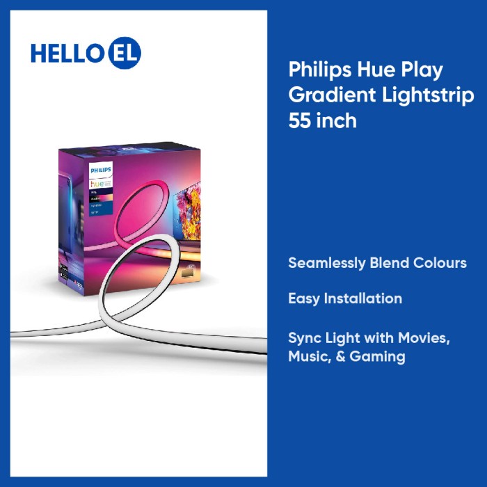 Philips Hue Play Gradient Lightstrip Light Strip 55 65 75 inch Sync