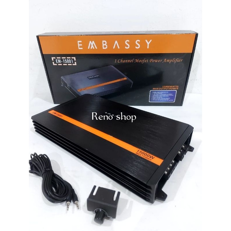 POWER MONOBLOCK EMBASSY 1500.1D class D tenaga super badak