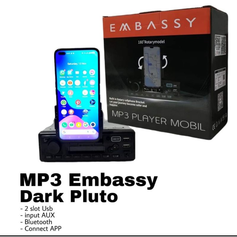 head unit MP3 PLAYER EMBASSY DARK PLUTO
