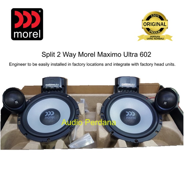 Morel Maximo Ultra 602 Speaker Split 2 Way Morel Original dan Resmi
