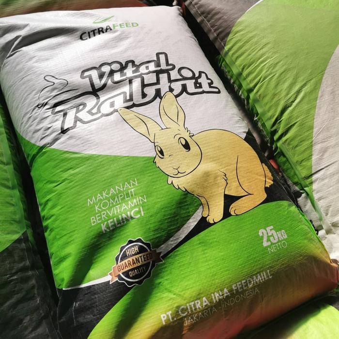 Pet- Pakan Kelinci Rabbit Pelet / Citra Feed Rabbit / Makanan Kelinci 25 Kg