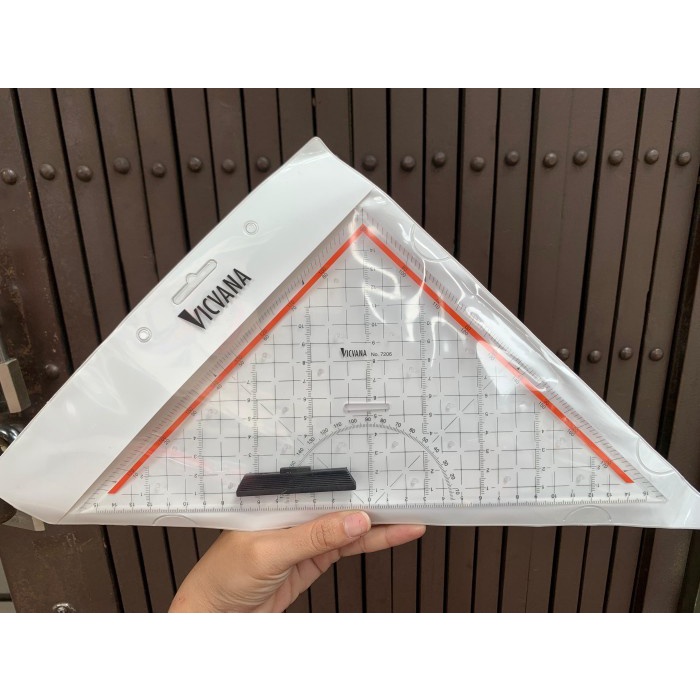 

TERLARIS penggaris segitiga pegangan vicana Germany segitiga 30 cm arsitek teknik rotring killer